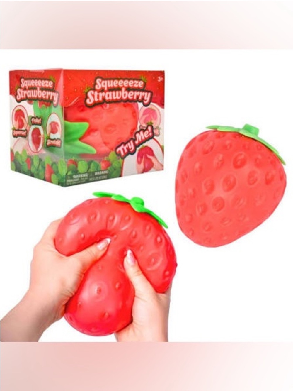 Sunny Days Squeeze Strawberry Squishy 🍓 NEW in Box🔥